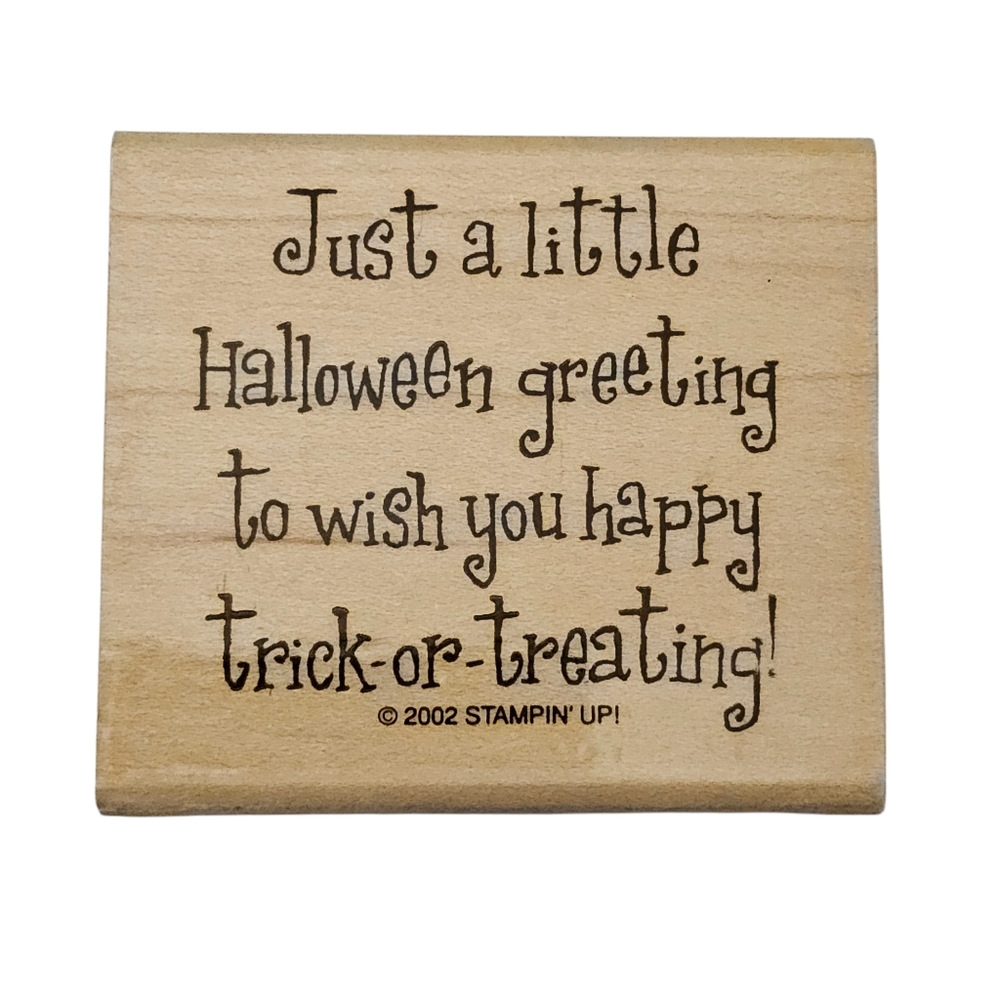 Halloween Rubber Stamp